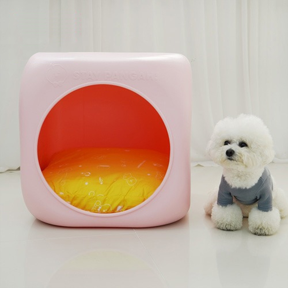 홈펫 강아지하우스 하우스 (핑크) 애견 펫하우스 강아지집 소형견하우스