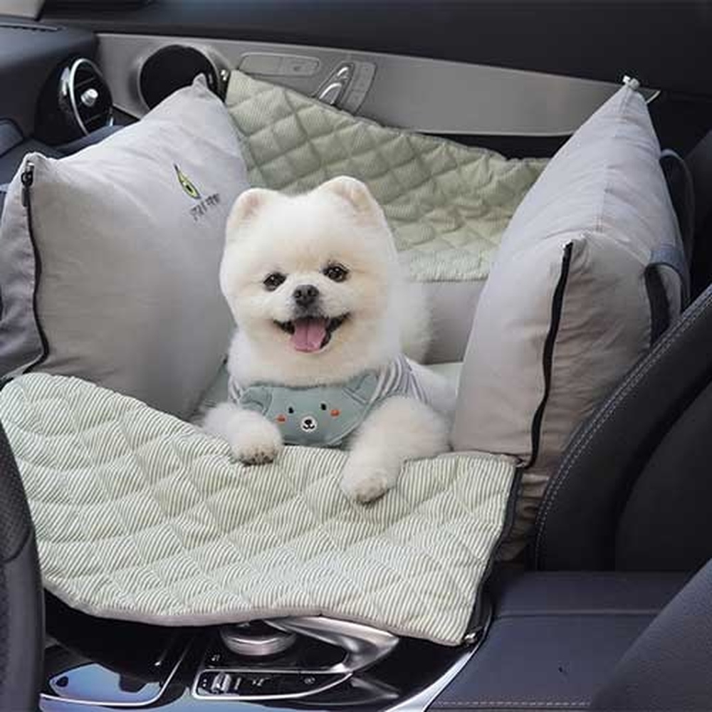 패리스독 강아지카시트 꿀잠 카시트 (그레이) 애견 반려견 차량용카시트