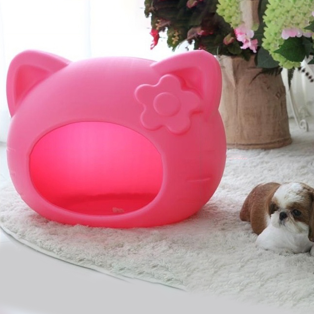 레드퍼피 강아지하우스 캣피 하우스 (핑크) (방석포함) 펫하우스 애견 강아지집