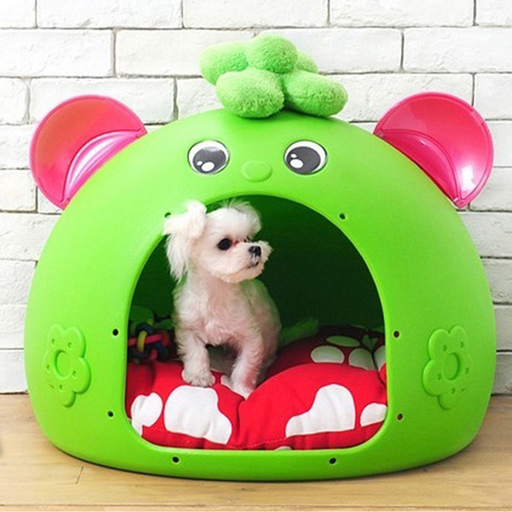 레드퍼피 강아지하우스 펫하우스 쿠션포함 (그린) (쿠션별매) 펫하우스 애견 강아지집