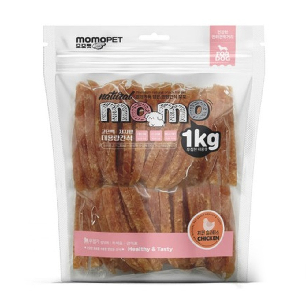 모모 애견간식 모모 사사미 치킨 슬라이스 1kg
