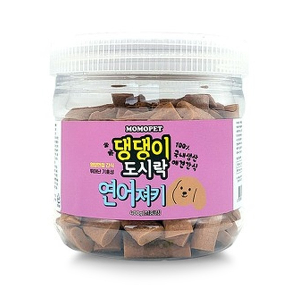 모모 애견간식 모모펫 댕댕이 도시락 연어 400g