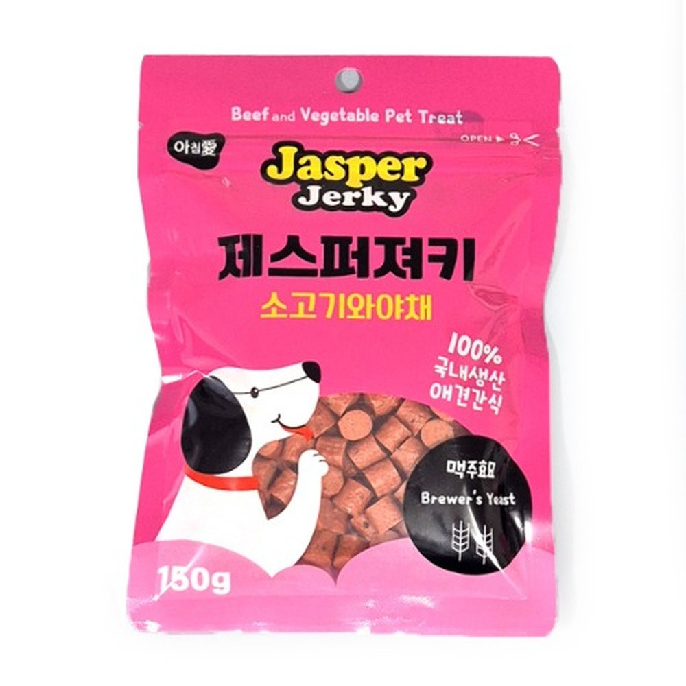 아침애 애견간식 아침애 제스퍼져키 (소고기야채) 150g