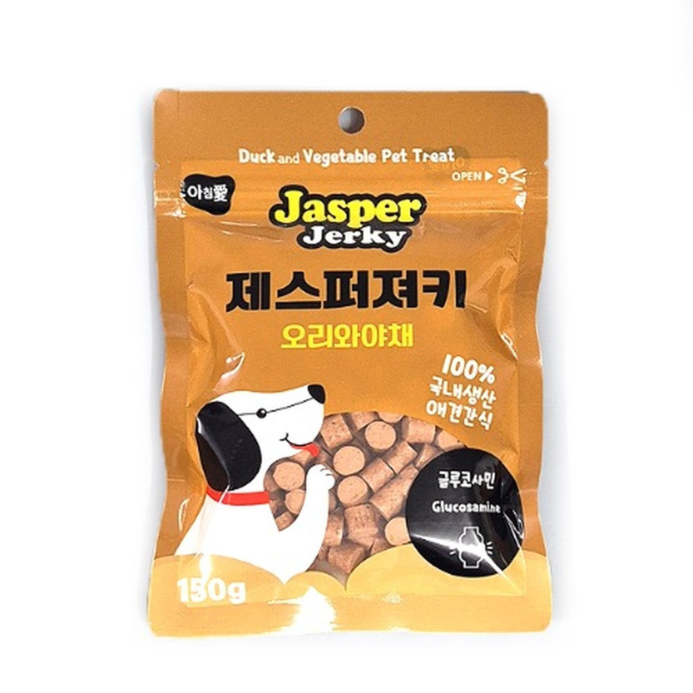 아침애 애견간식 아침애 제스퍼져키 (오리와야채) 150g