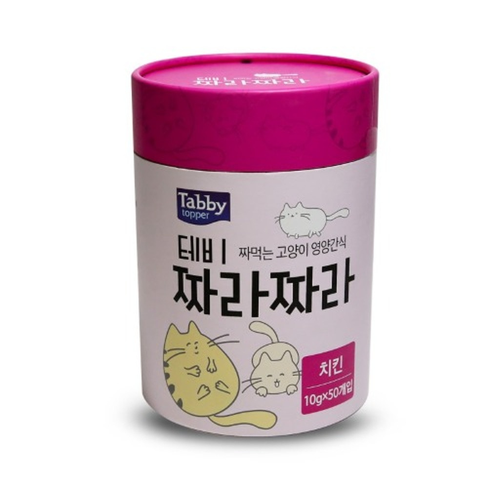 테비 고양이 테비 짜라짜라 치킨맛 (10g x 50개)