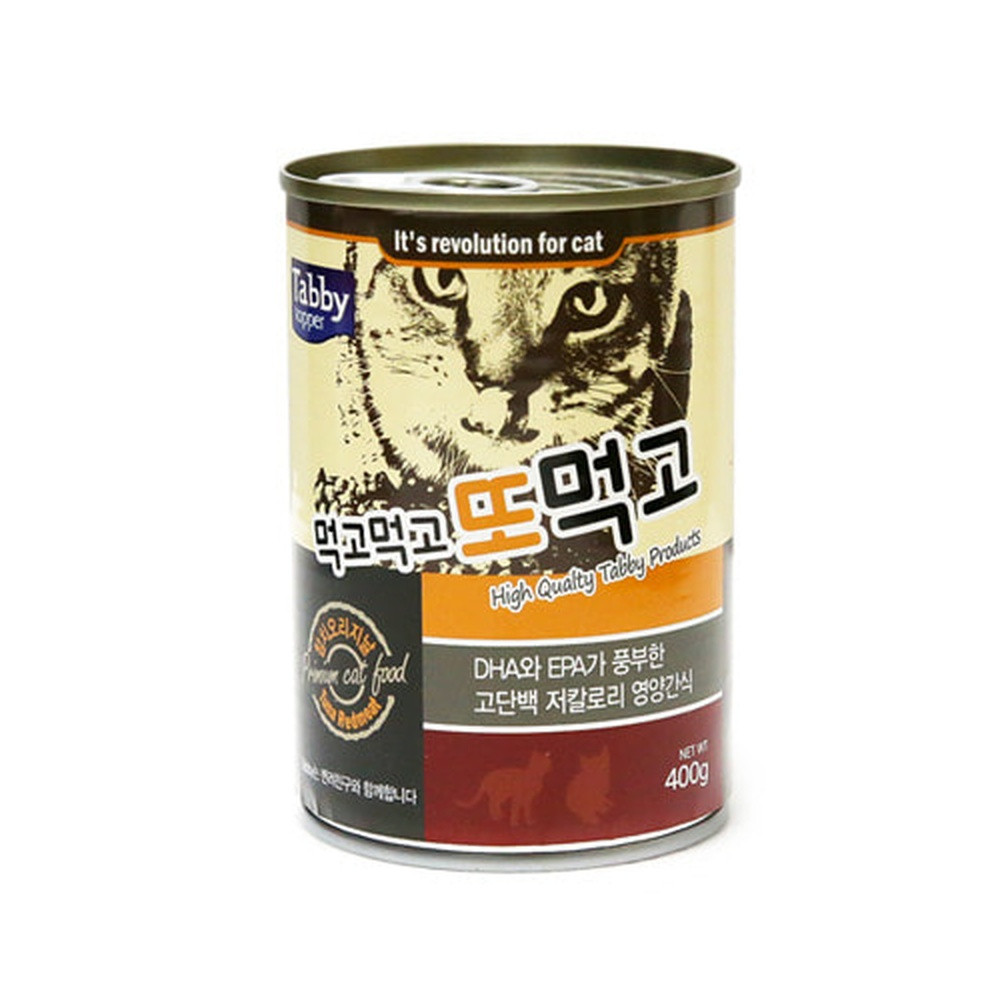테비 고양이 테비 먹고먹고 또먹고 캔 400g (참치오리지날)
