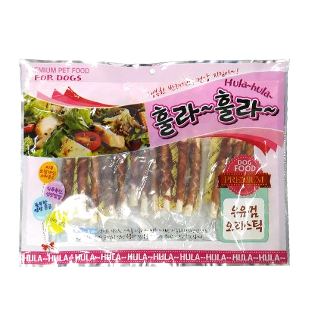 토리 애견간식 훌라훌라 오리스틱 300g
