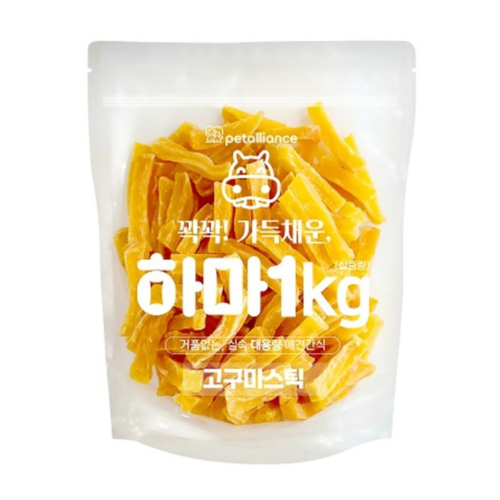 펫얼라이언스 하마 고구마 스틱 1kg
