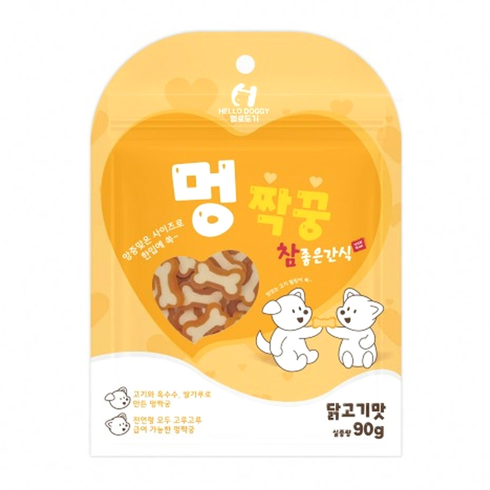 헬로도기 강아지간식 멍짝궁 닭고기맛 90g