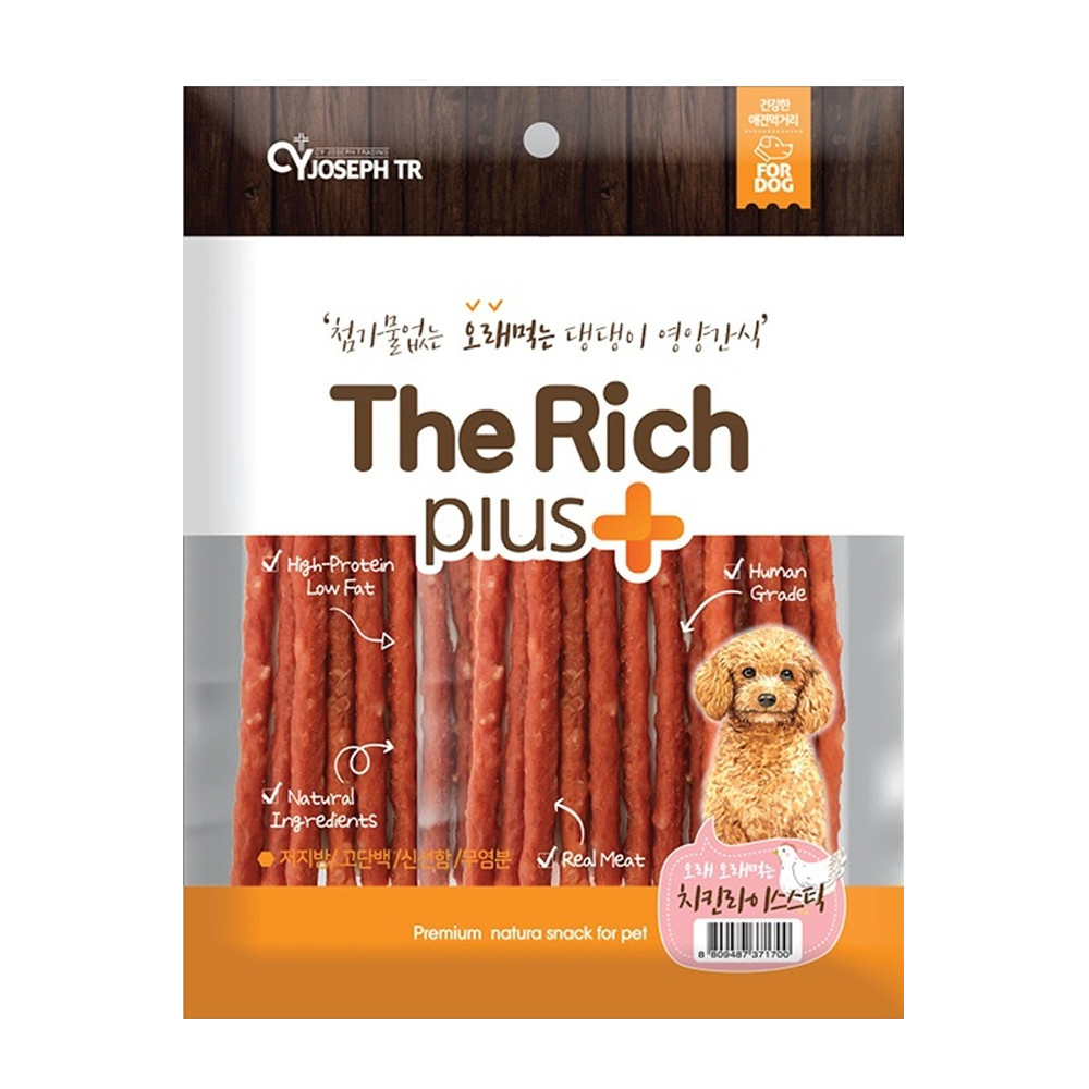 더리치플러스 강아지간식 오래먹는 치킨라이스 스틱 300g