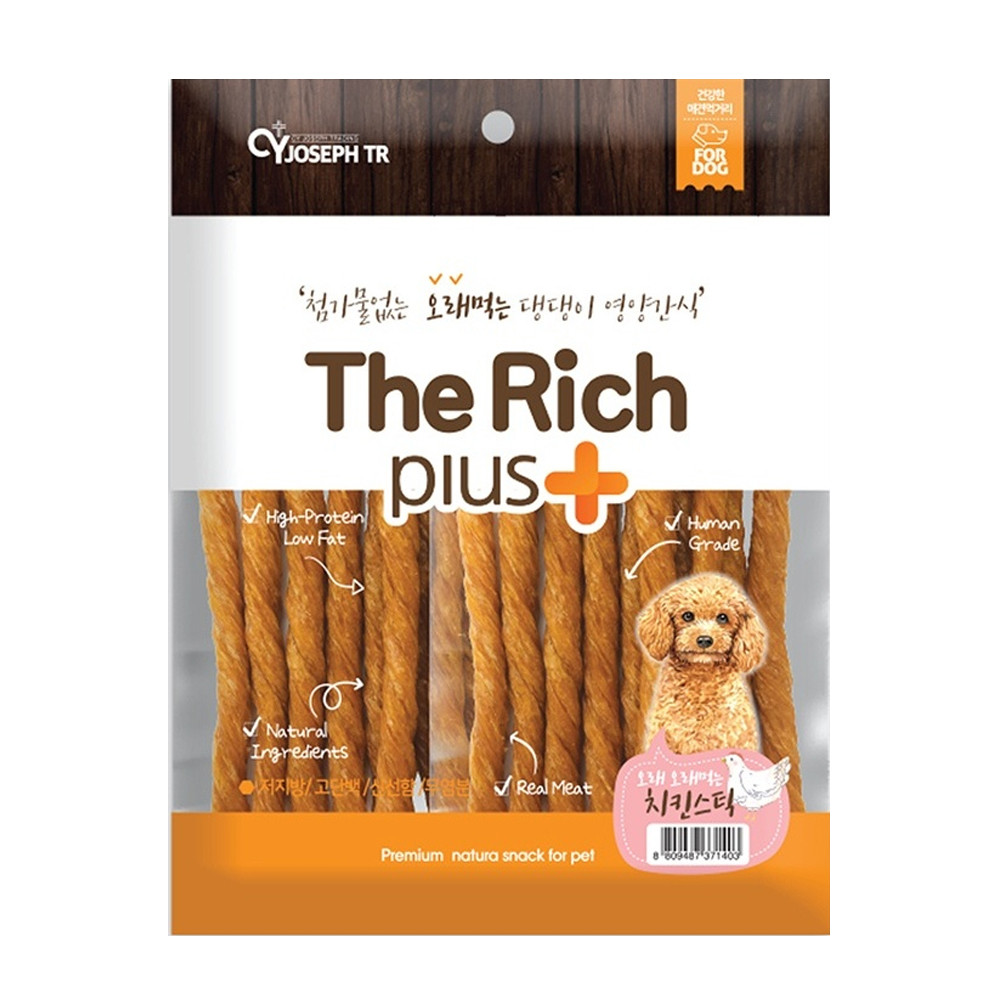 더리치플러스 강아지간식 오래먹는 치킨스틱 300g