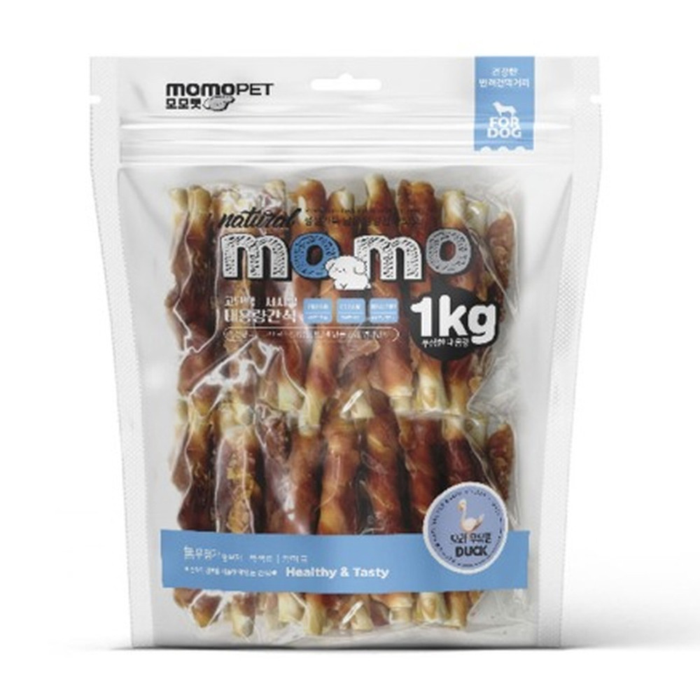 모모 강아지껌 사사미 오리 우유껌 1kg