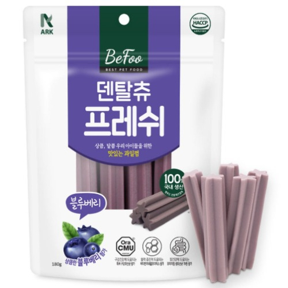 베푸 강아지껌 덴탈츄 프레쉬 블루베리 180g