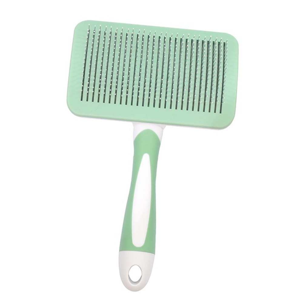 도기프렌드 강아지 원터치 브러쉬 (M) (민트) 애견 미용 빗