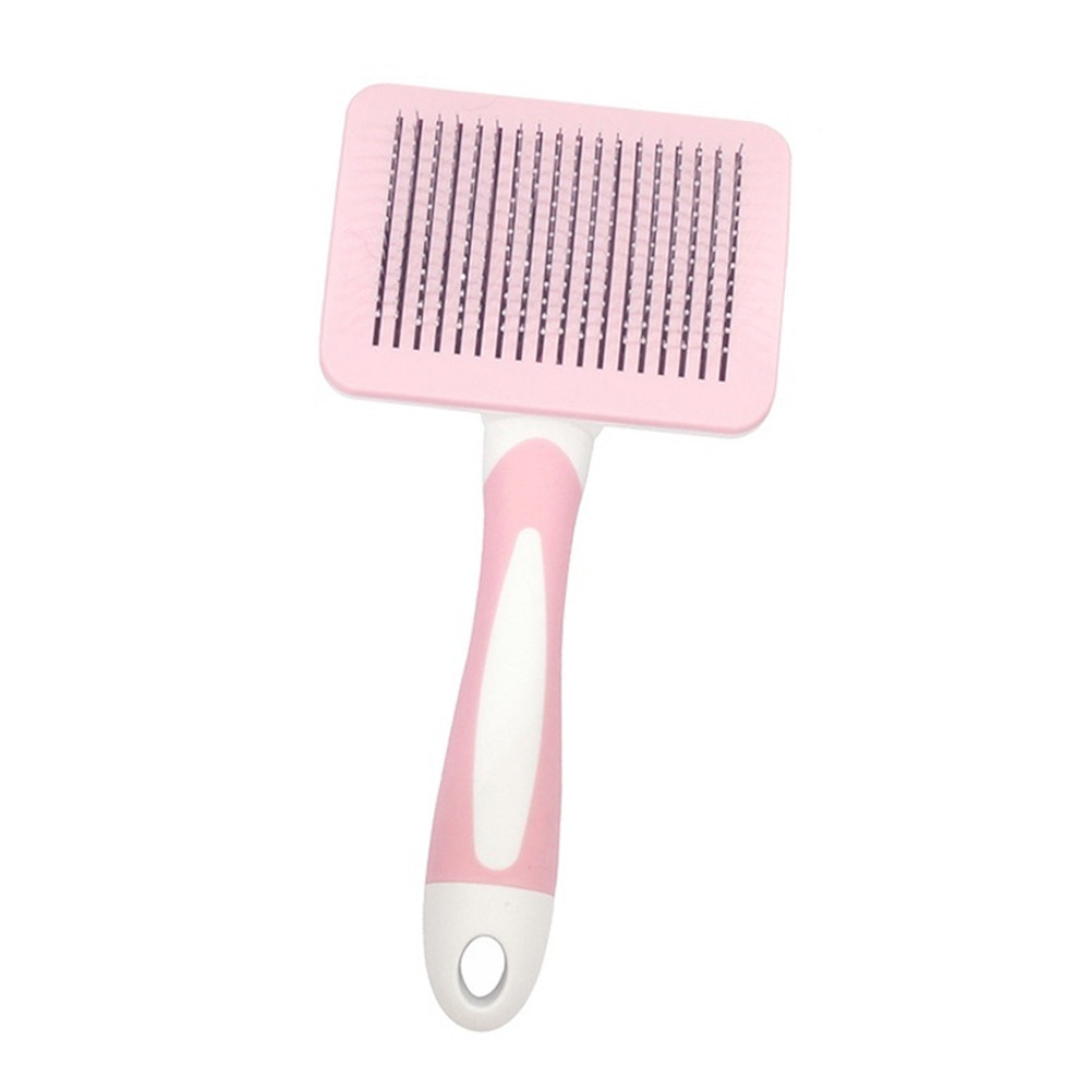 도기프렌드 강아지 원터치 브러쉬 (S) (핑크) 애견 미용 빗