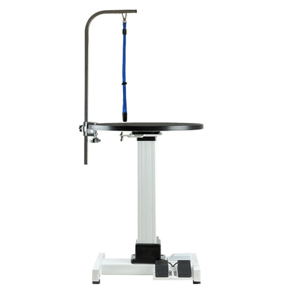 에이플러스 강아지 미용 원형 회전 전동 테이블 55cm APTA-1324 (H발판)