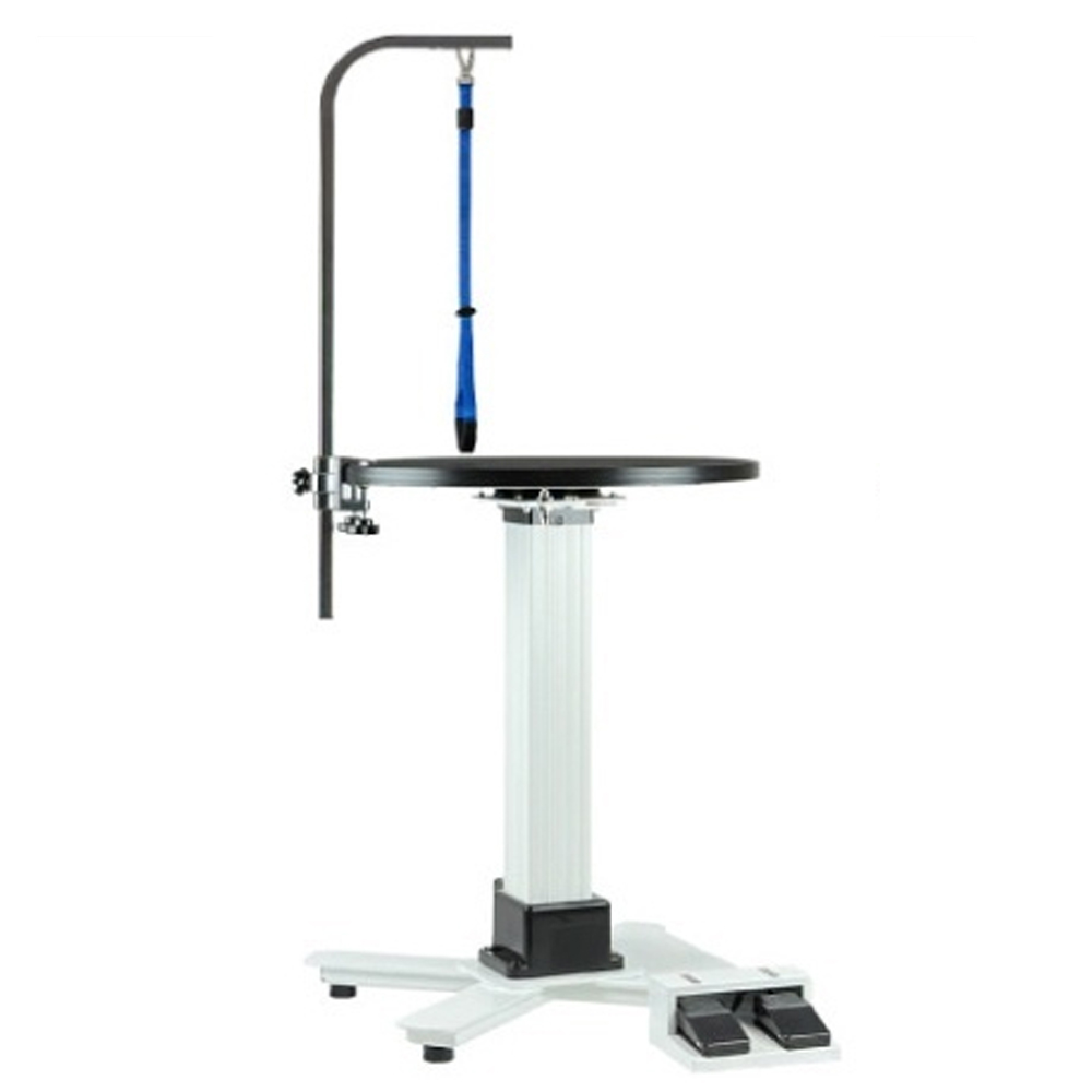 에이플러스 강아지 미용 원형 회전 전동 테이블 55cm APTA-1324 (X발판)