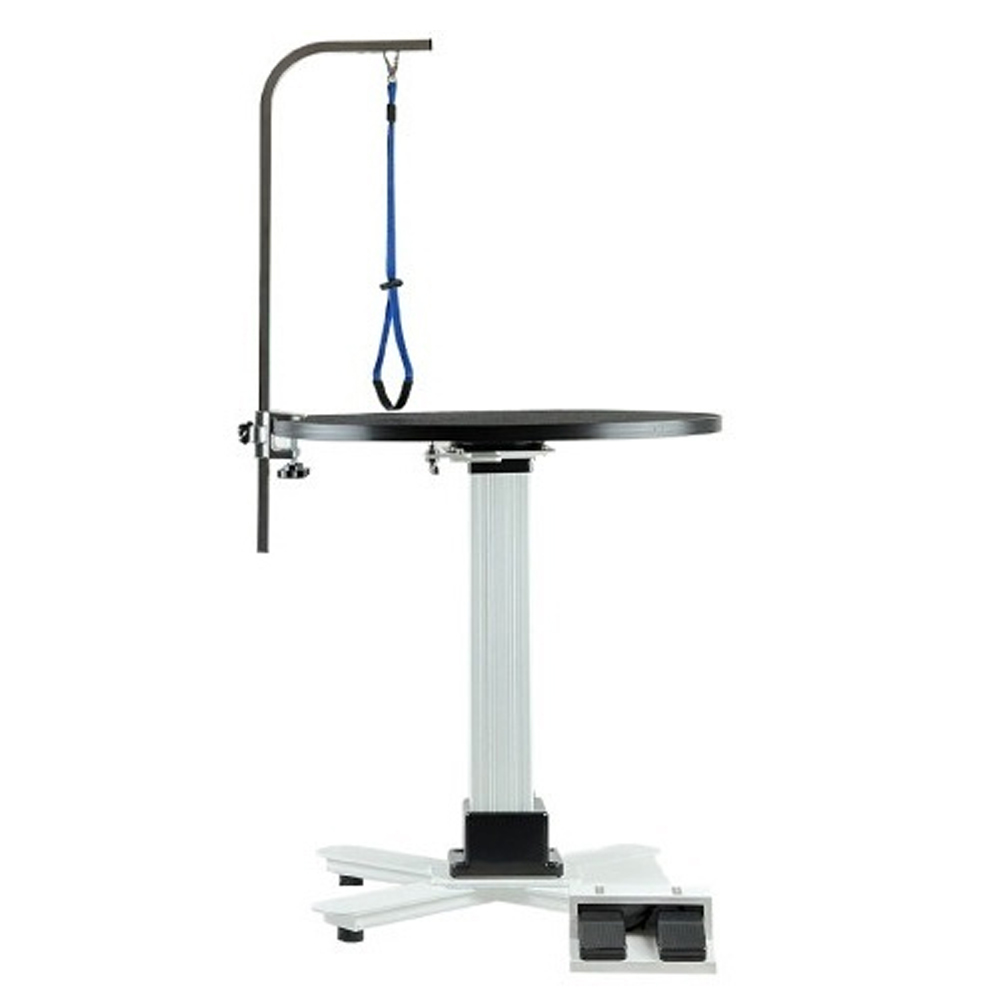 에이플러스 강아지 미용 원형 회전 전동 테이블 65cm APTA-1325 (X발판)