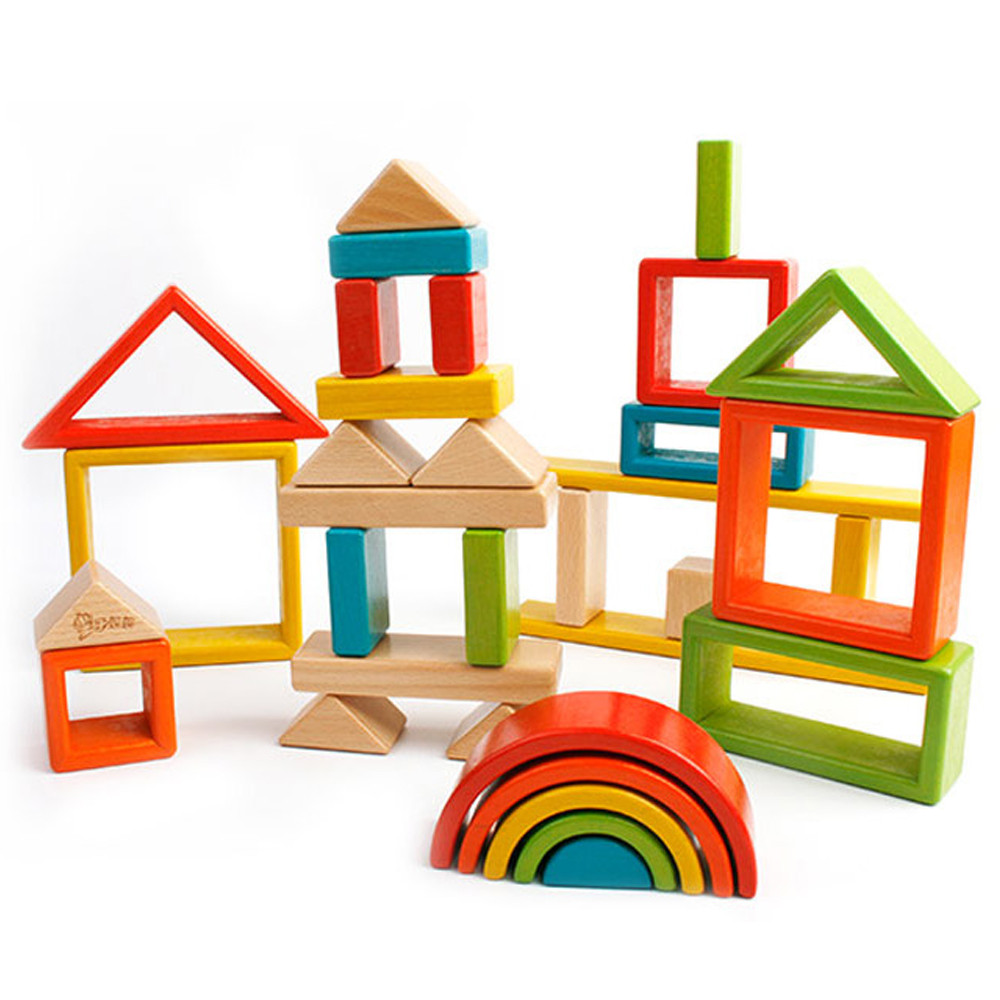 키움 라운딩 레인보우 블록 33PCS