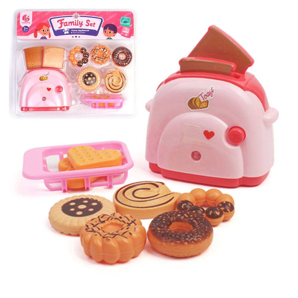 키움 핑크작동-토스트 놀이세트