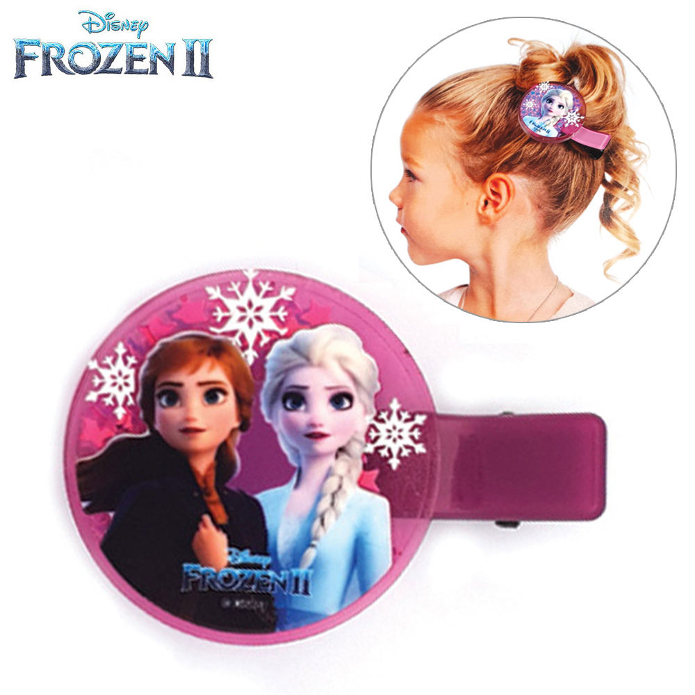 한정특가) 라엘 겨울왕국2 원형 스팽글 집게핀 (진퍼플)