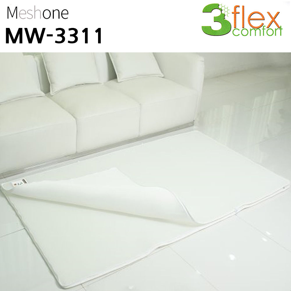 매쉬원 3D 매쉬 화이트 이중매트 3.3cm (슈퍼싱글) (MW-3311) (화이트커버)