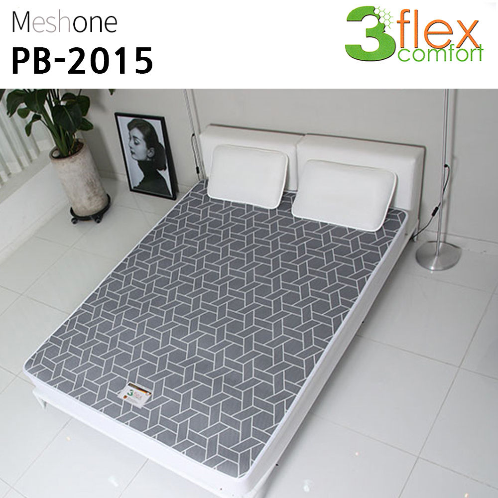 매쉬원 3D 매쉬 큐브 미끄럼방지 매트 (퀸) (그레이) (PB-2015)