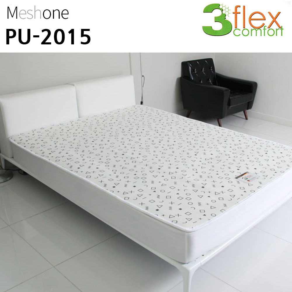 매쉬원 3D 매쉬 퓨어 미끄럼방지 매트 (퀸) (화이트) (PU-2015)