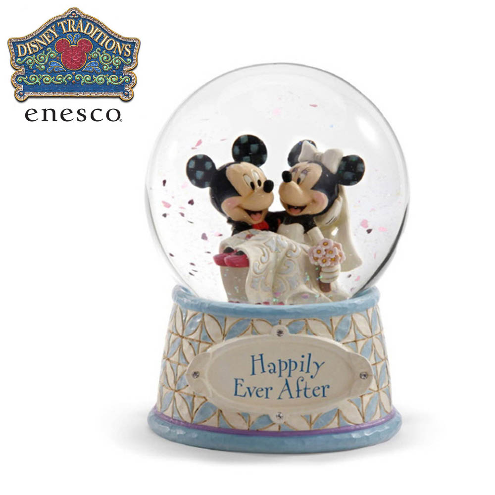 에네스코 미키미니 웨딩 피규어 스노우볼 12cm (G4059185)