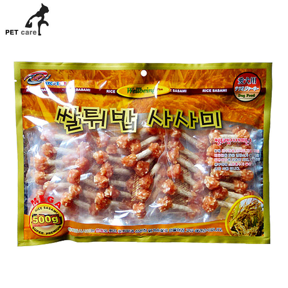 라이코스 쌀튀밥 덤벨 사사미 500g