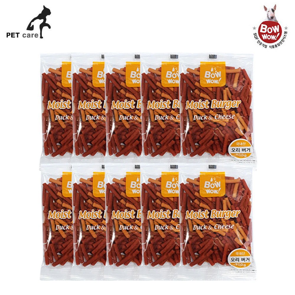 바우와우 모이스트 오리버거 (100g x 10개)