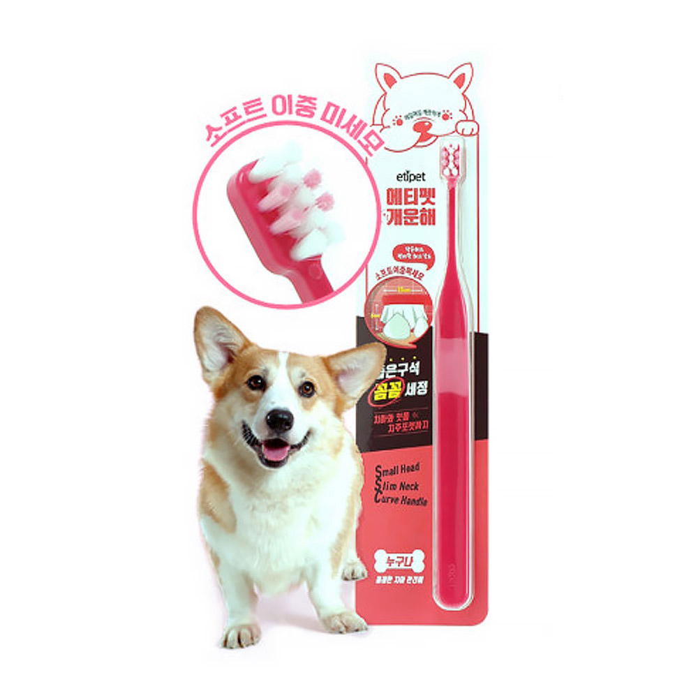 에티펫 개운해 칫솔 좁은구석 꼼꼼 (누구나) (핑크)