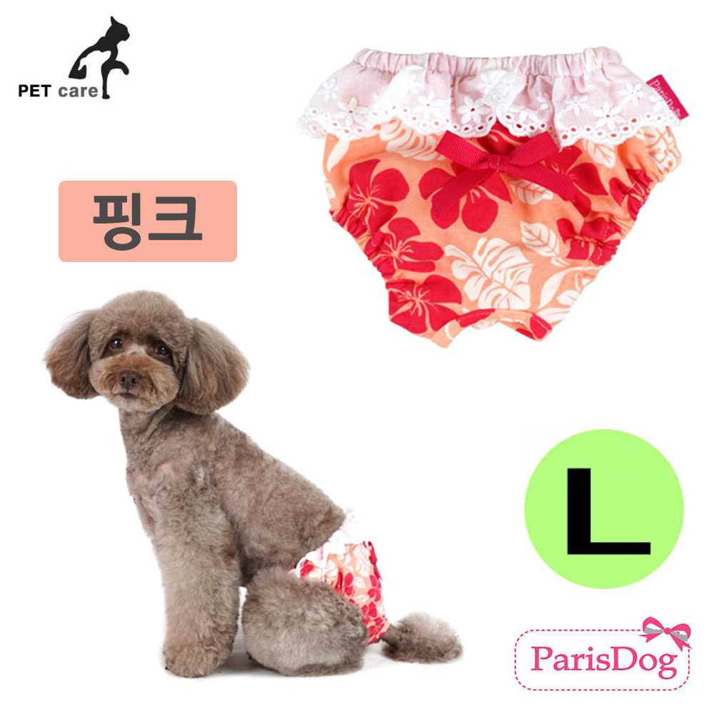 패리스독 욜로 생리팬티 (핑크) (L)