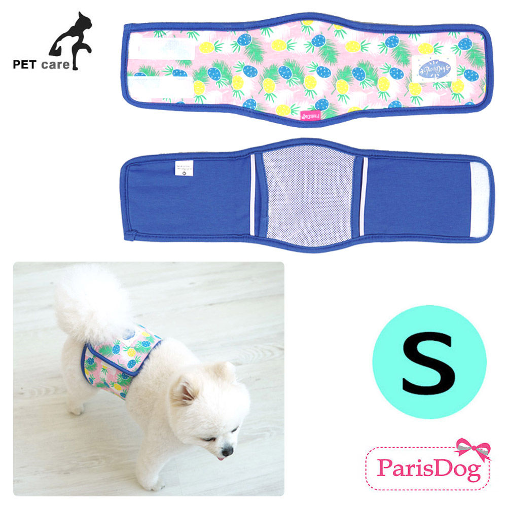 패리스독 파인애플 매너벨트 (핑크) (S)