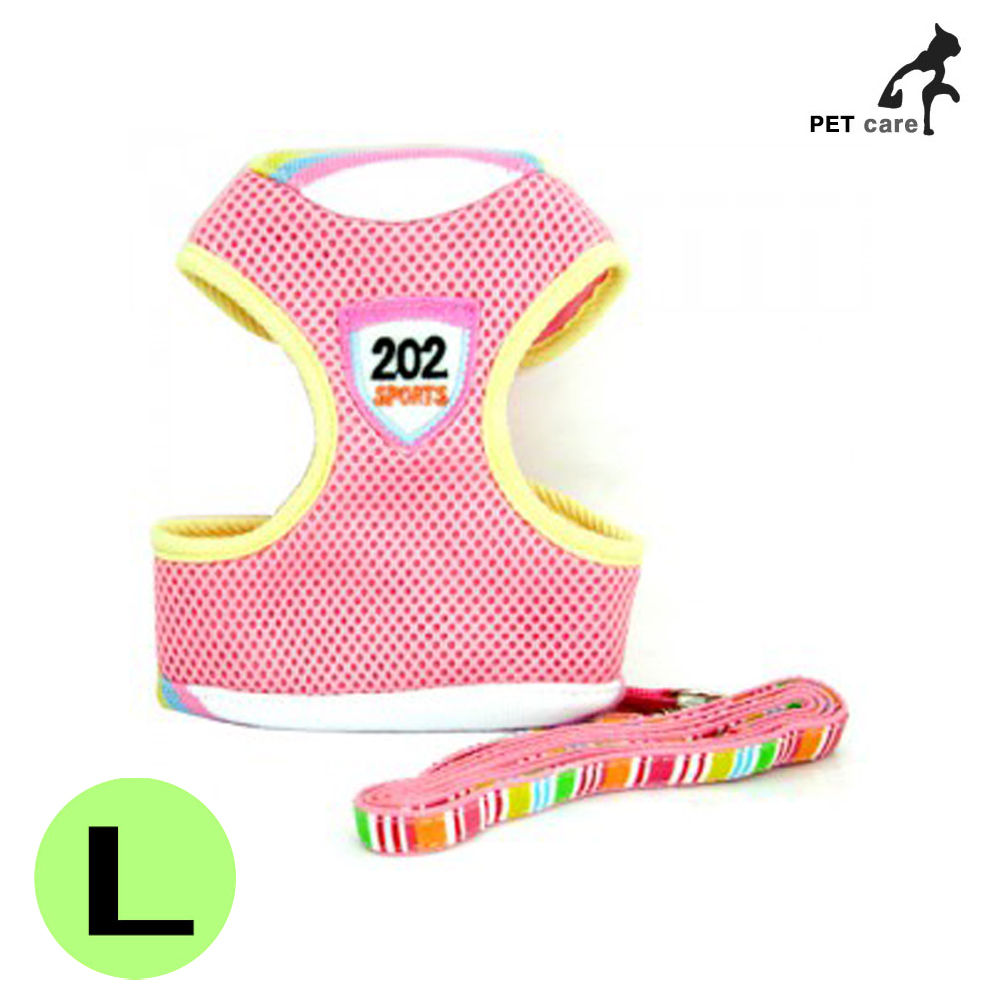 에어메쉬 패션 가슴줄 (핑크) (L)