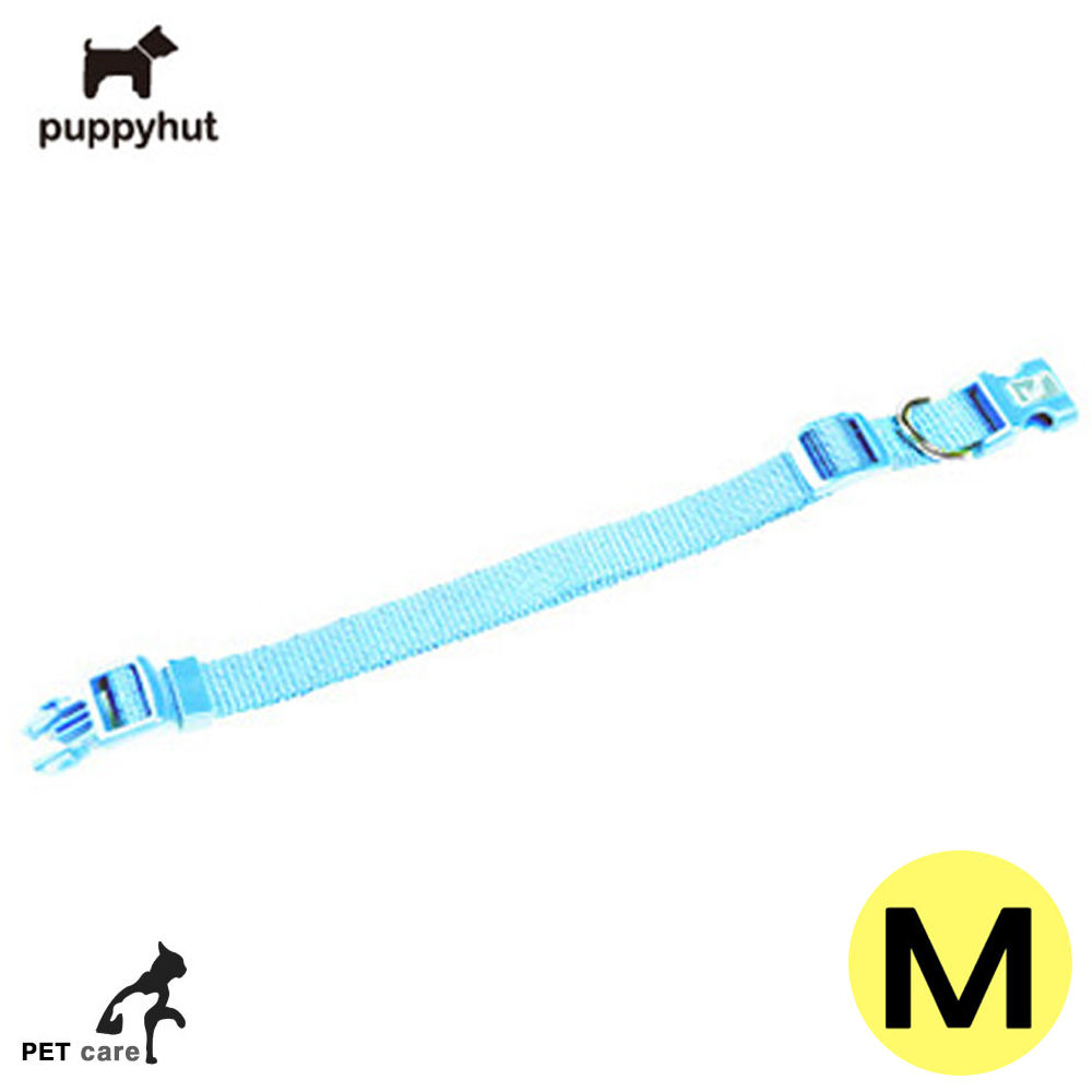 퍼피헛 목줄 (15mm) (스카이블루) (M)