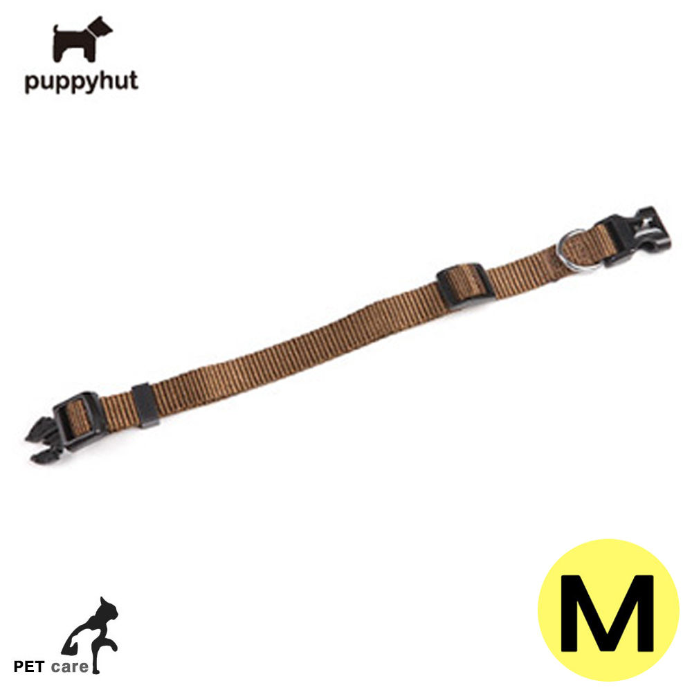 퍼피헛 목줄 (15mm) (브라운) (M)
