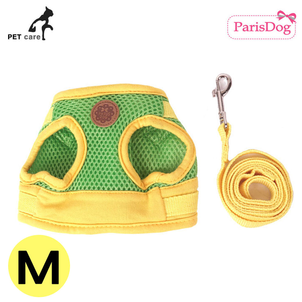 패리스독 매쉬 탑 하네스 (옐로우.그린) (M)