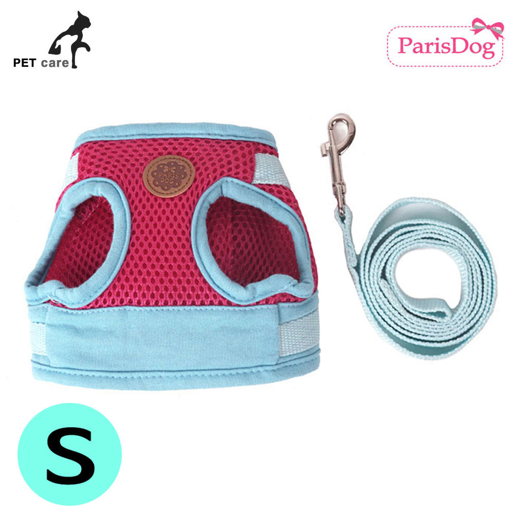 패리스독 매쉬 탑 하네스 (핑크.블루) (S)