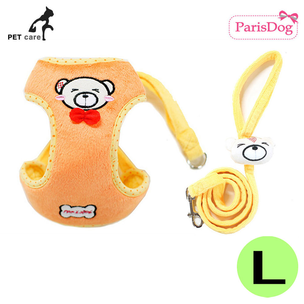 패리스독 소프트 베어 하네스 세트 (오렌지) (L)