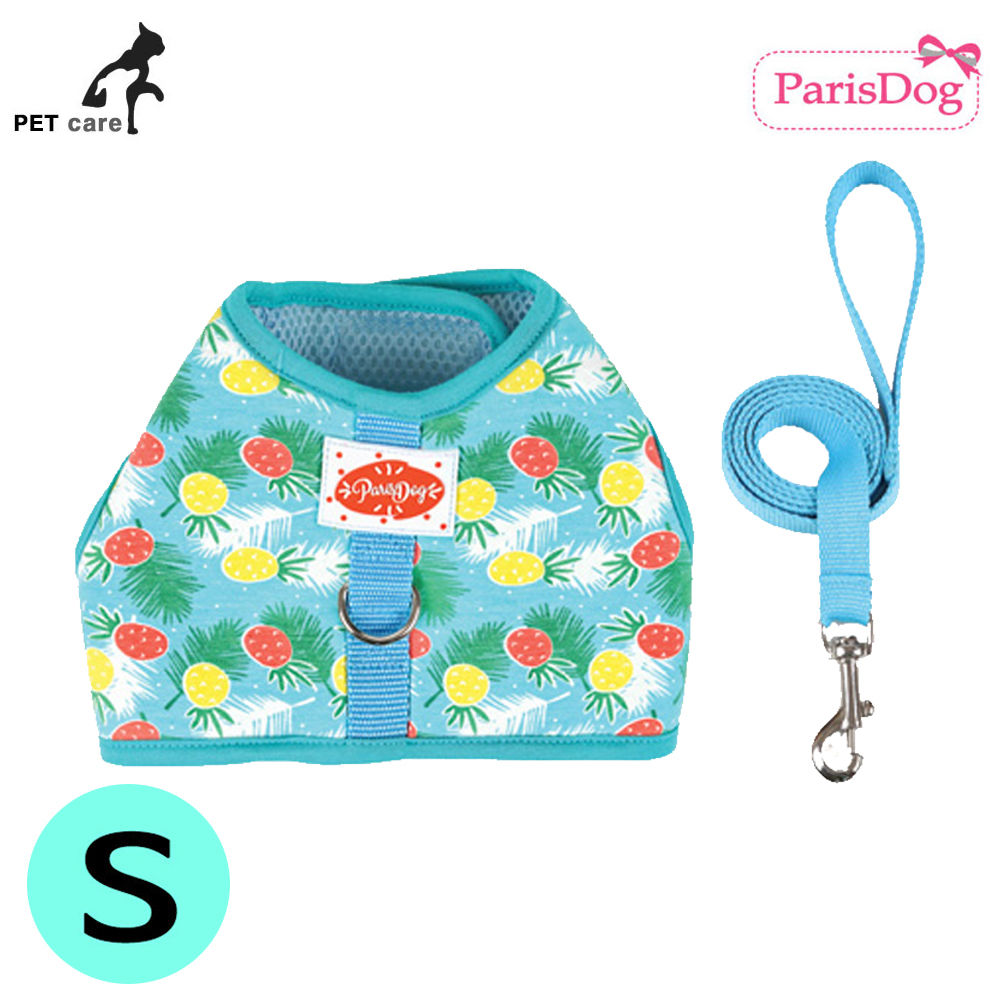 패리스독 파인애플 하네스 (블루) (S)