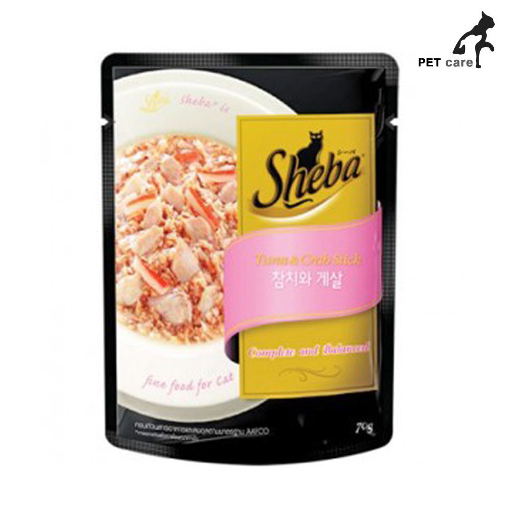 쉬바 파우치 70g (참치와 게살)