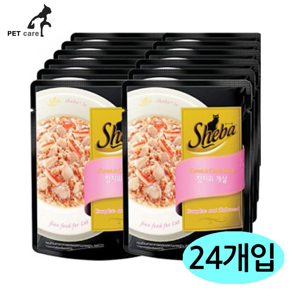 쉬바 파우치 (참치.게살) (70g x 24개) (1박스)