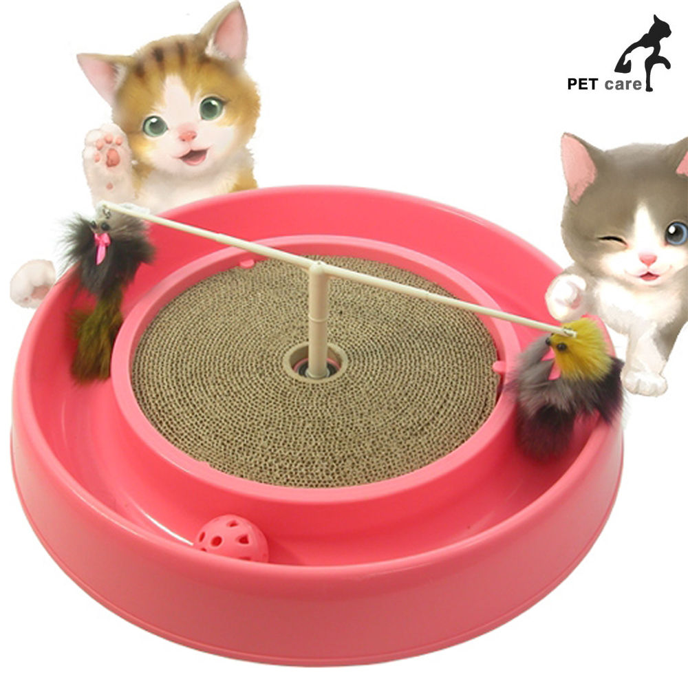 엠펫 3way 라운드 고양이 스크래쳐