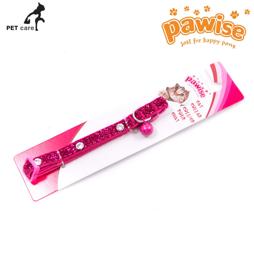포와이즈 다이아몬드 캣 목줄 (로즈)