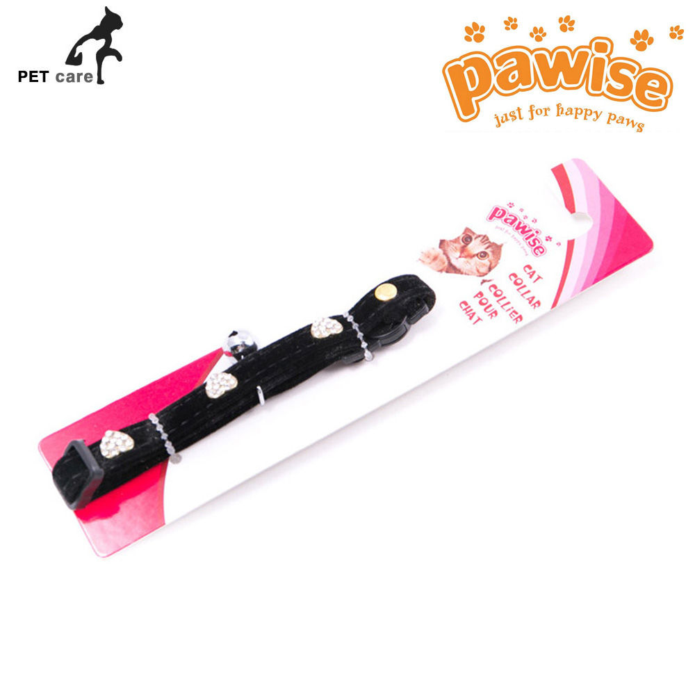 포와이즈 다이아몬드 캣 목줄 (블랙)