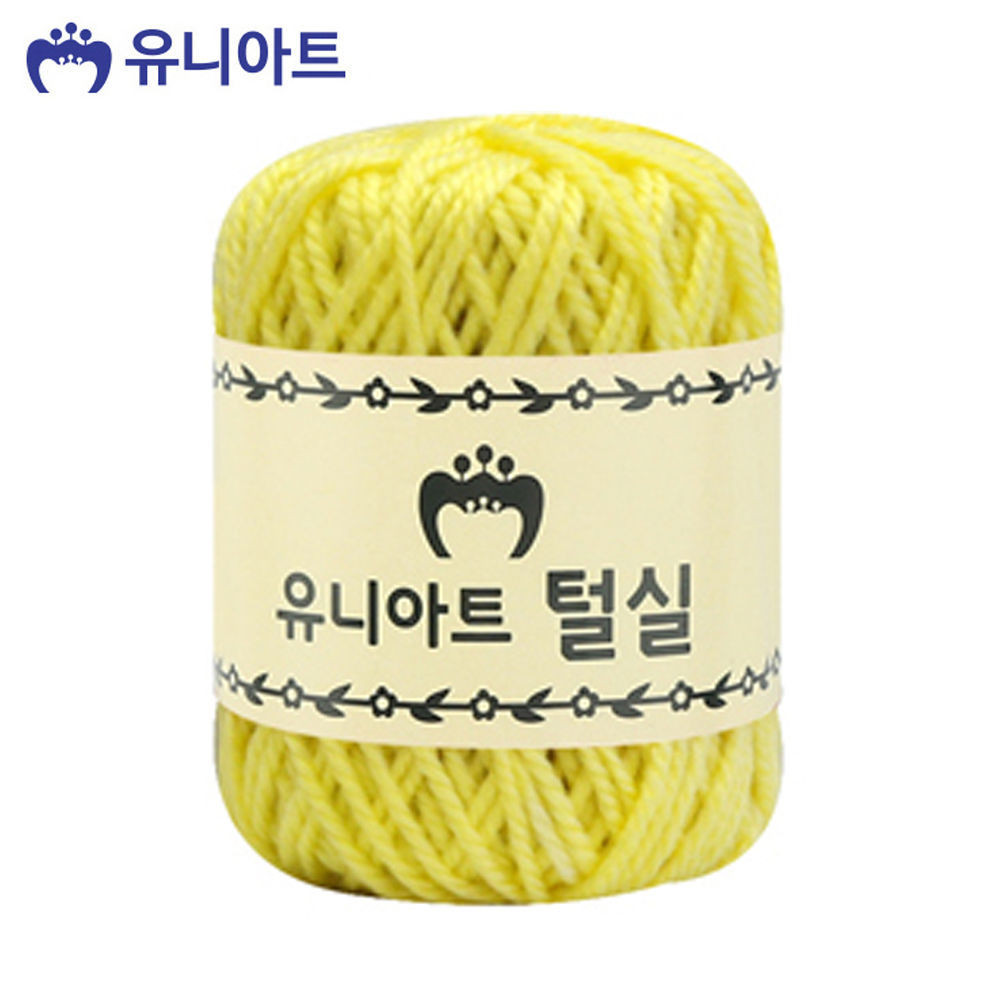 유니아트(털실) 1500 지관실 (연노랑)