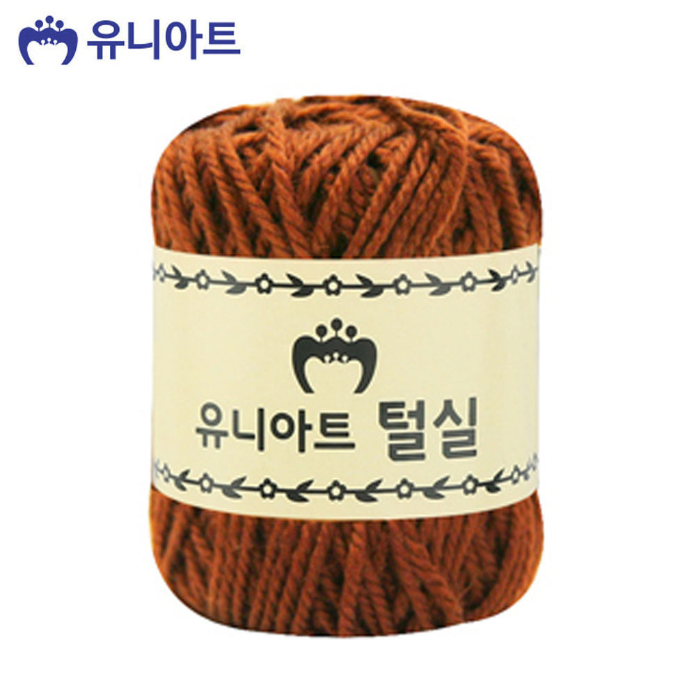 유니아트(털실) 1500 지관실 (연갈색)