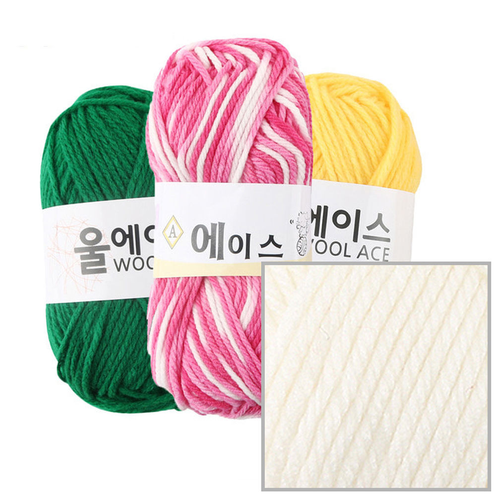 유니아트(털실) 에이스 뜨개질 털실 뜨개실 (4개입) (NO.476)
