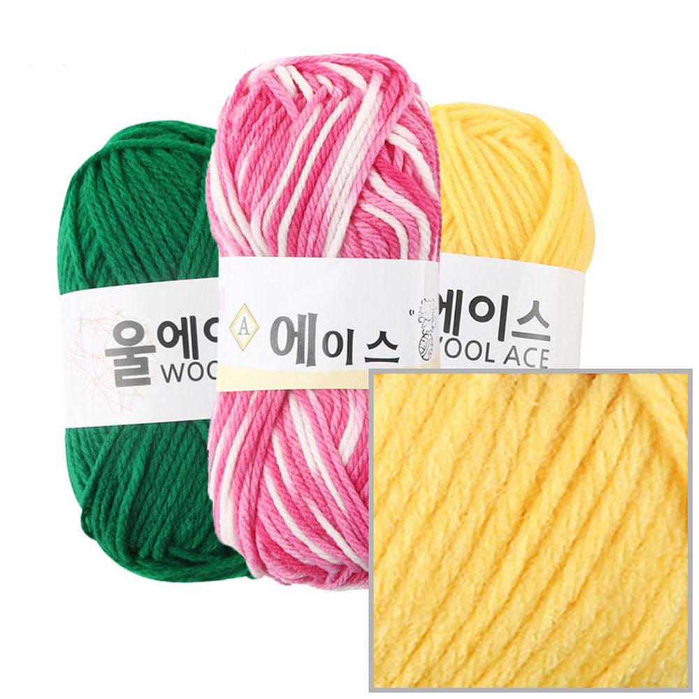 유니아트(털실) 에이스 뜨개질 털실 뜨개실 (4개입) (NO.477)